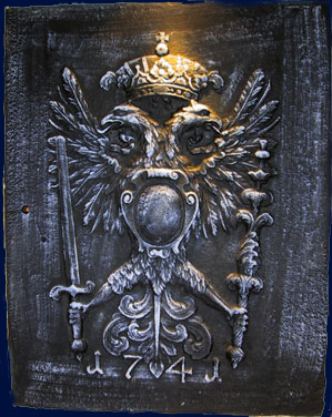 Das Wappen der Familie Pfeiffer, die Besitzer des Reintal Bauernhofs um 1800